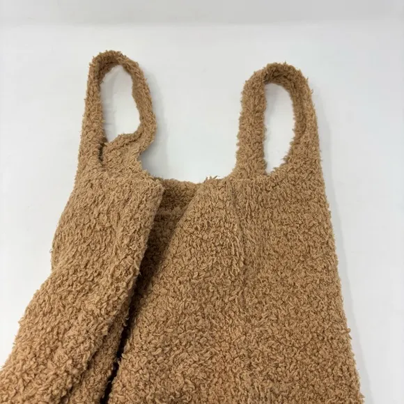 Skims Cozy Knit Tank and Shorts Set Camel Size Small Medium
