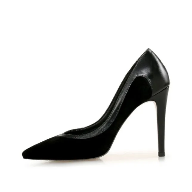 Small Size Pointy  Suede High Heels GS25