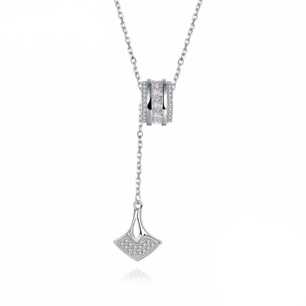 Solid 925 Sterling Silver Pendant Necklace Accessories Design Fashion Party Necklaces & Pendants For Women