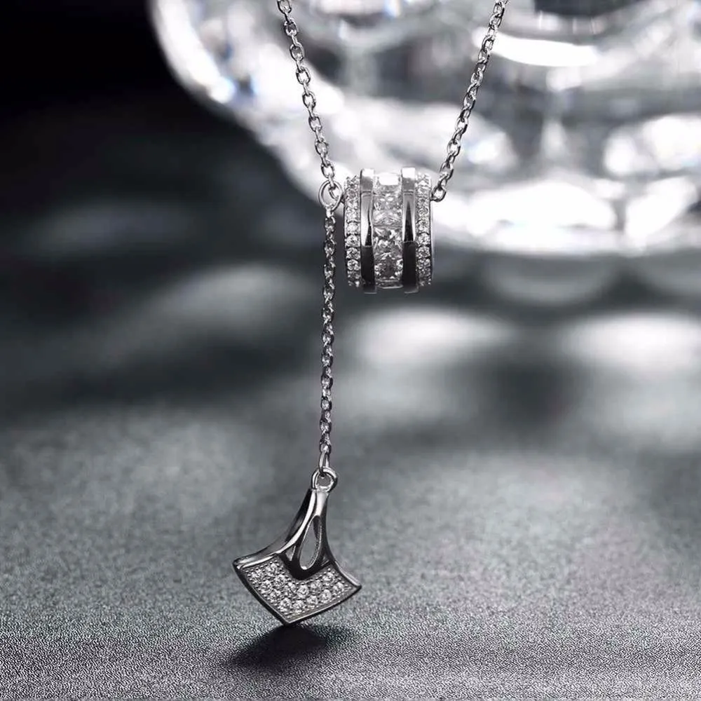 Solid 925 Sterling Silver Pendant Necklace Accessories Design Fashion Party Necklaces & Pendants For Women