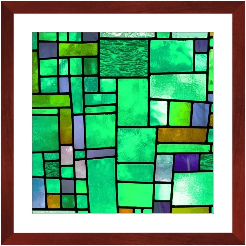 Stained in Green Framed Print