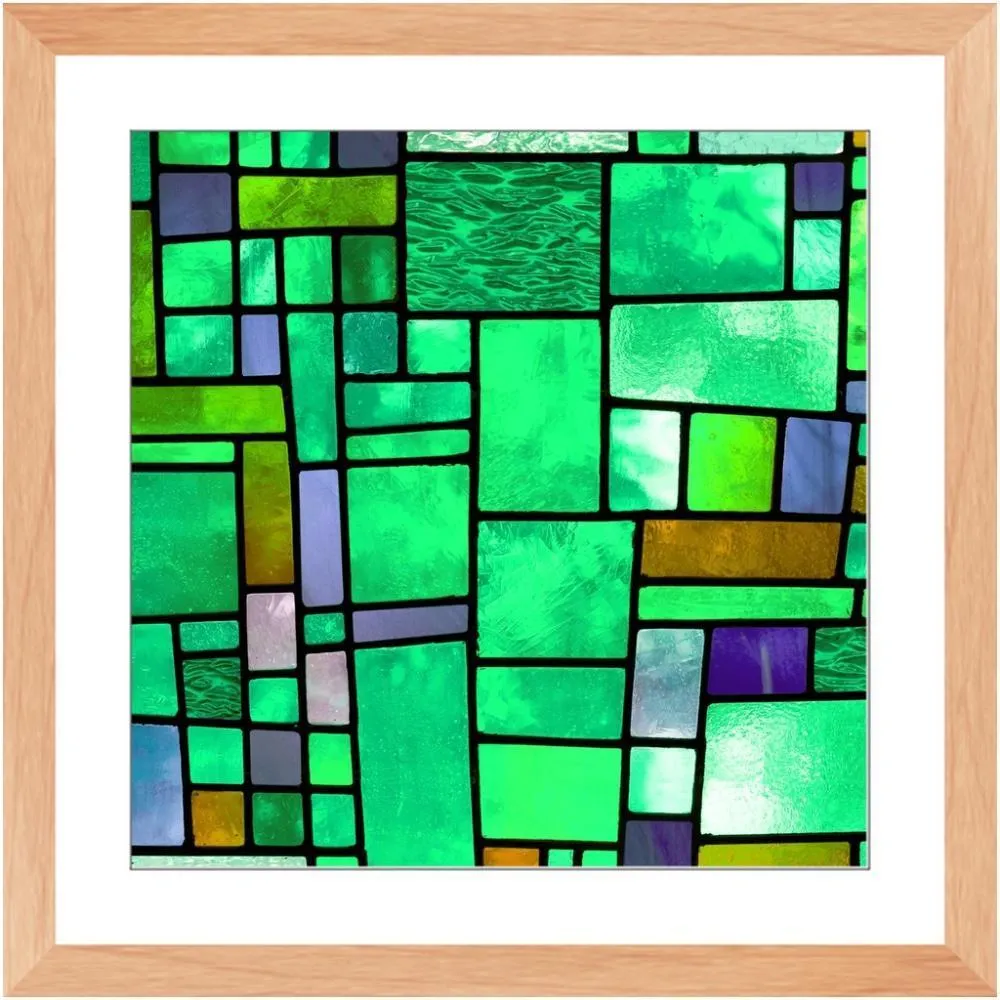 Stained in Green Framed Print