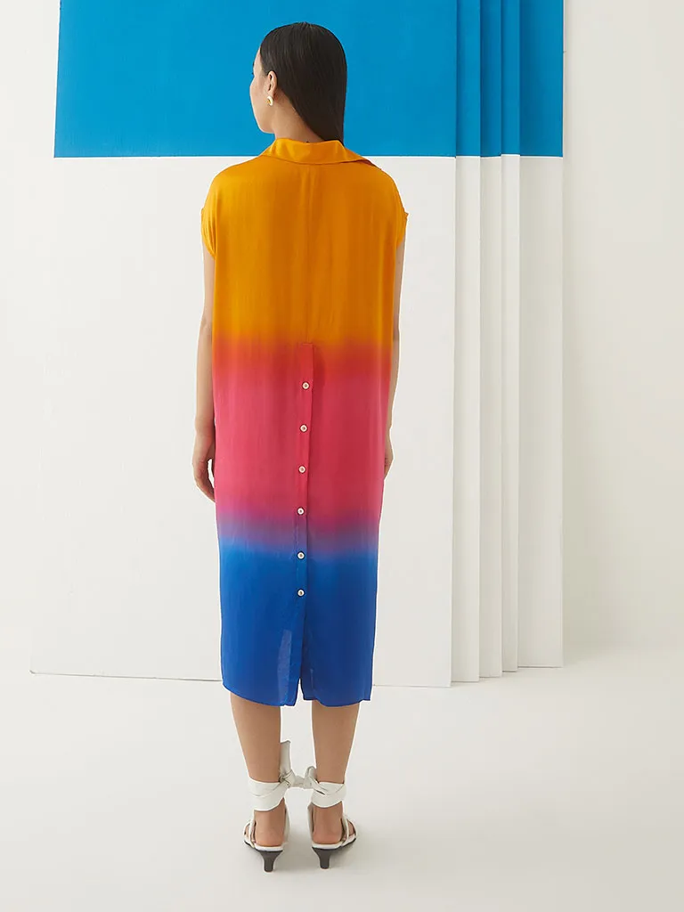 Sunset Tie Dye Knot Dress