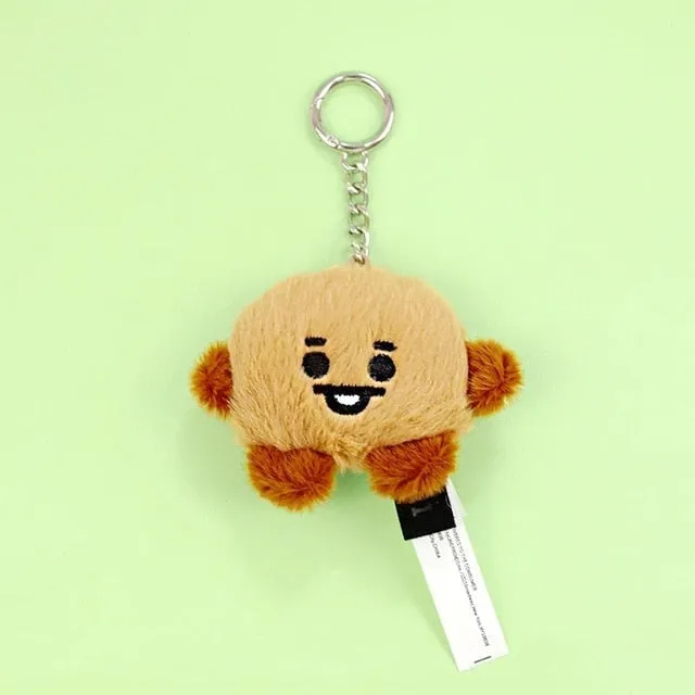 Super Soft BT21 Plush Keychain