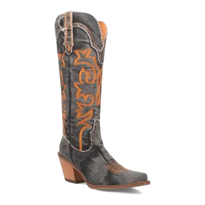 Texas Tornado Black Denim Boots by Dingo