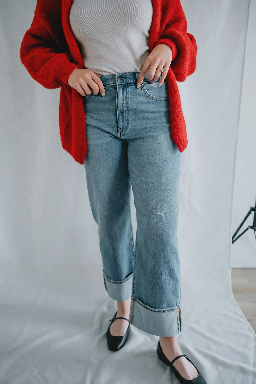 The Marlowe Cardigan - Taylor's Red