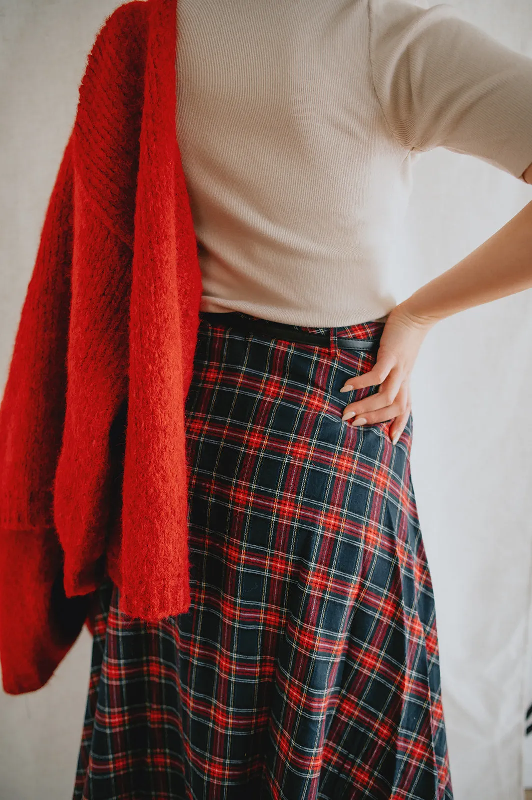 The Marlowe Cardigan - Taylor's Red
