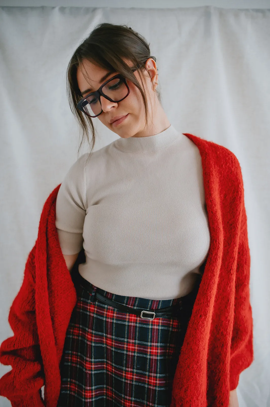 The Marlowe Cardigan - Taylor's Red
