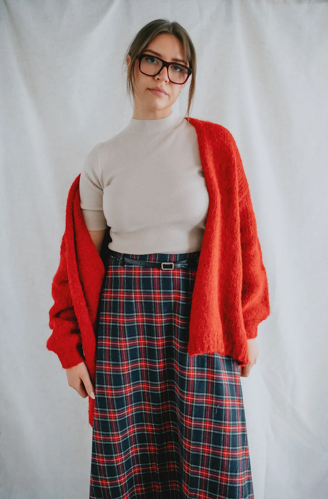 The Marlowe Cardigan - Taylor's Red