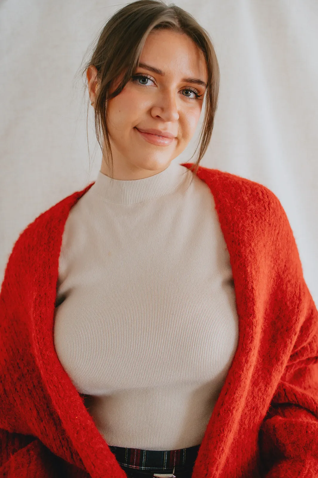 The Marlowe Cardigan - Taylor's Red