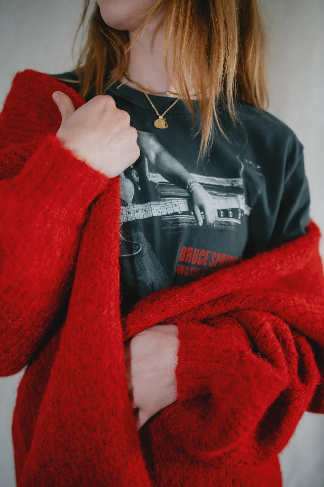 The Marlowe Cardigan - Taylor's Red