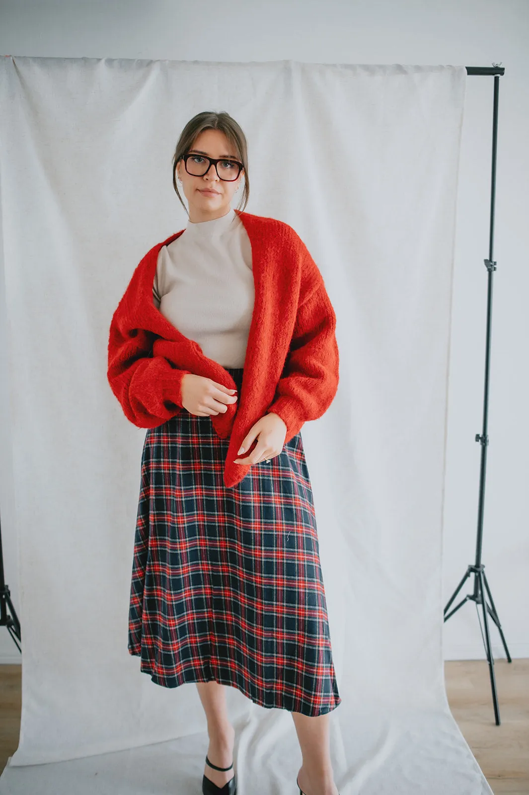 The Marlowe Cardigan - Taylor's Red