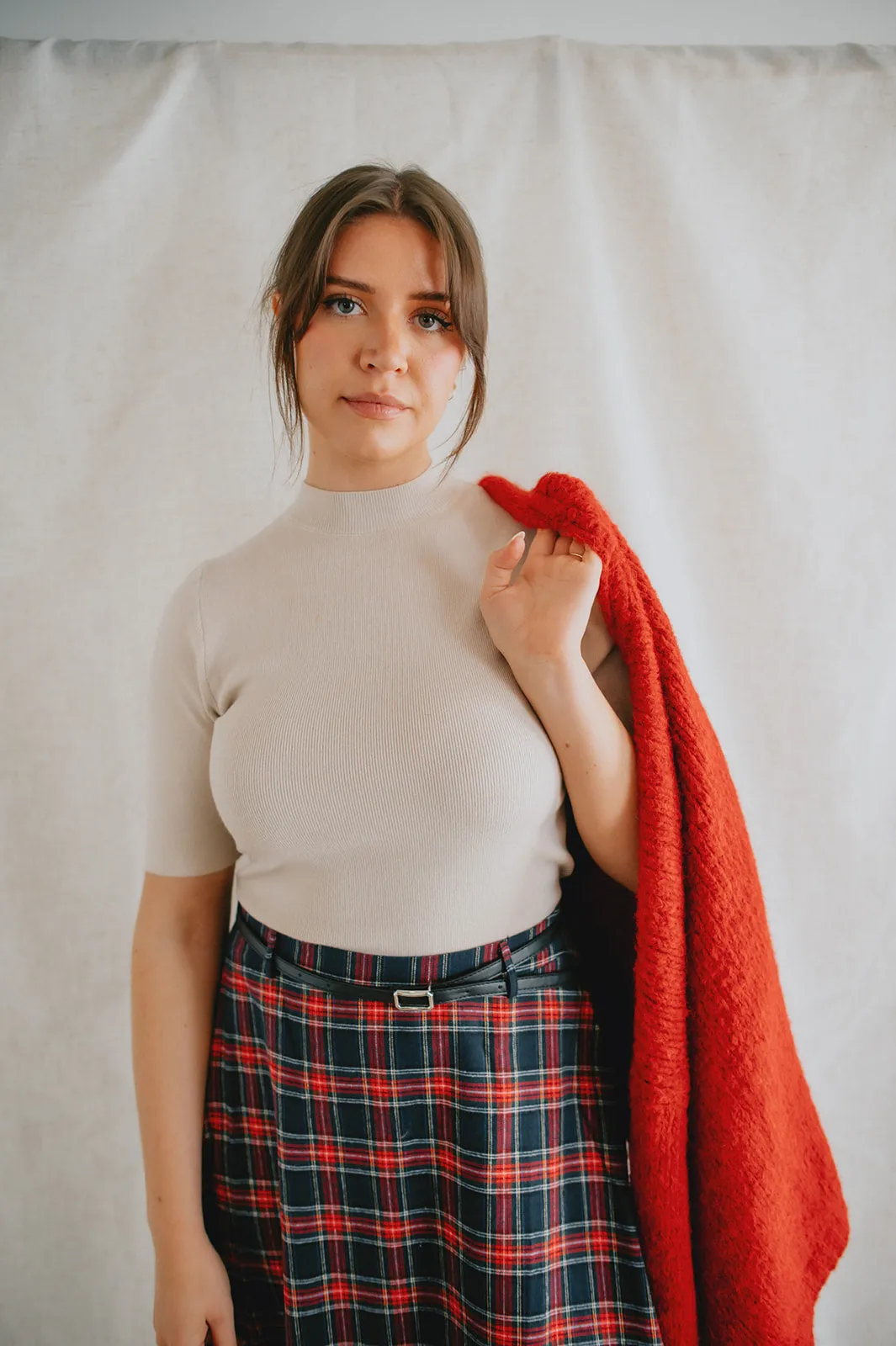 The Marlowe Cardigan - Taylor's Red