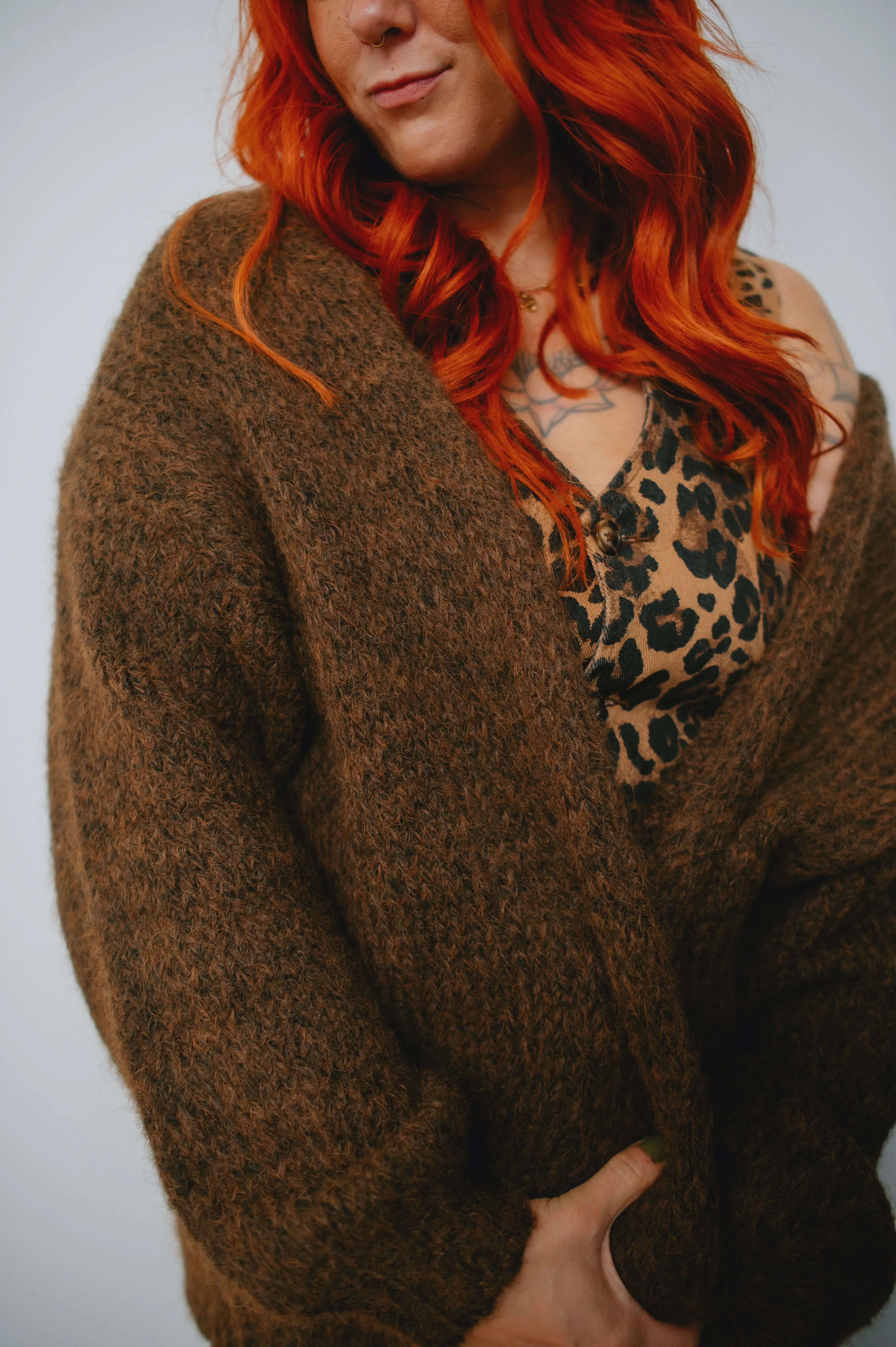 The Marlowe Cardigan x Cutcake - Espresso