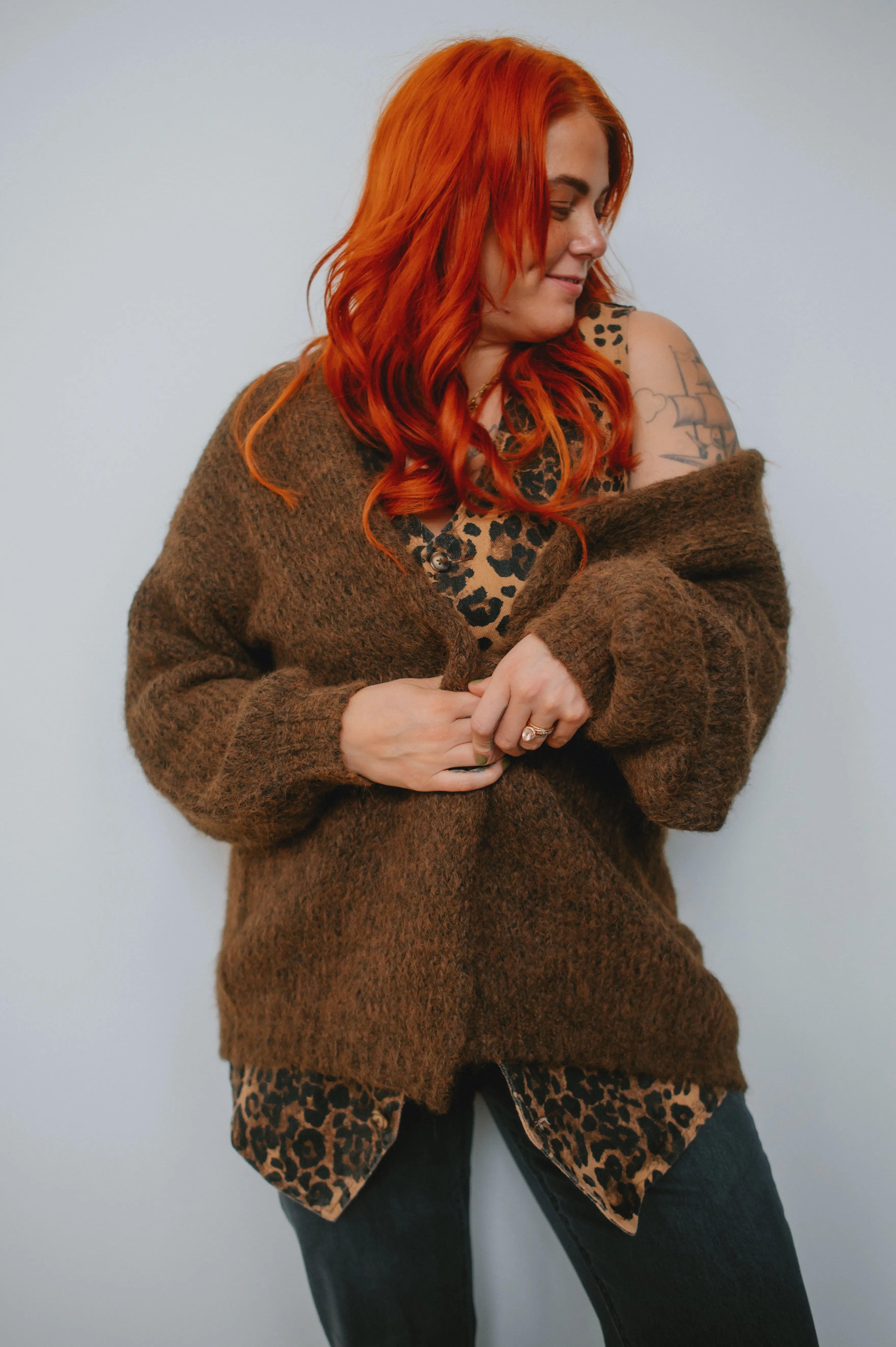 The Marlowe Cardigan x Cutcake - Espresso