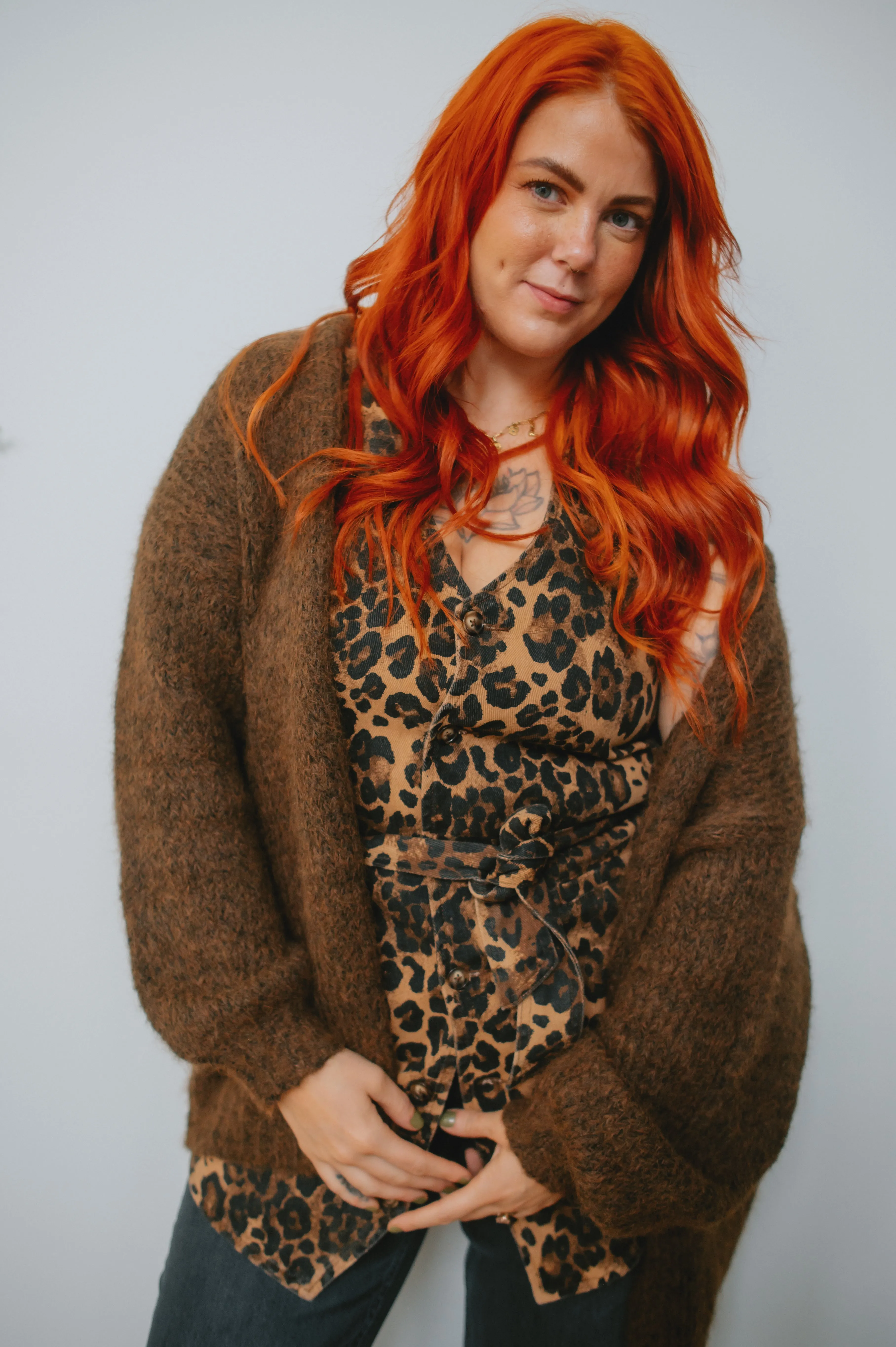 The Marlowe Cardigan x Cutcake - Espresso