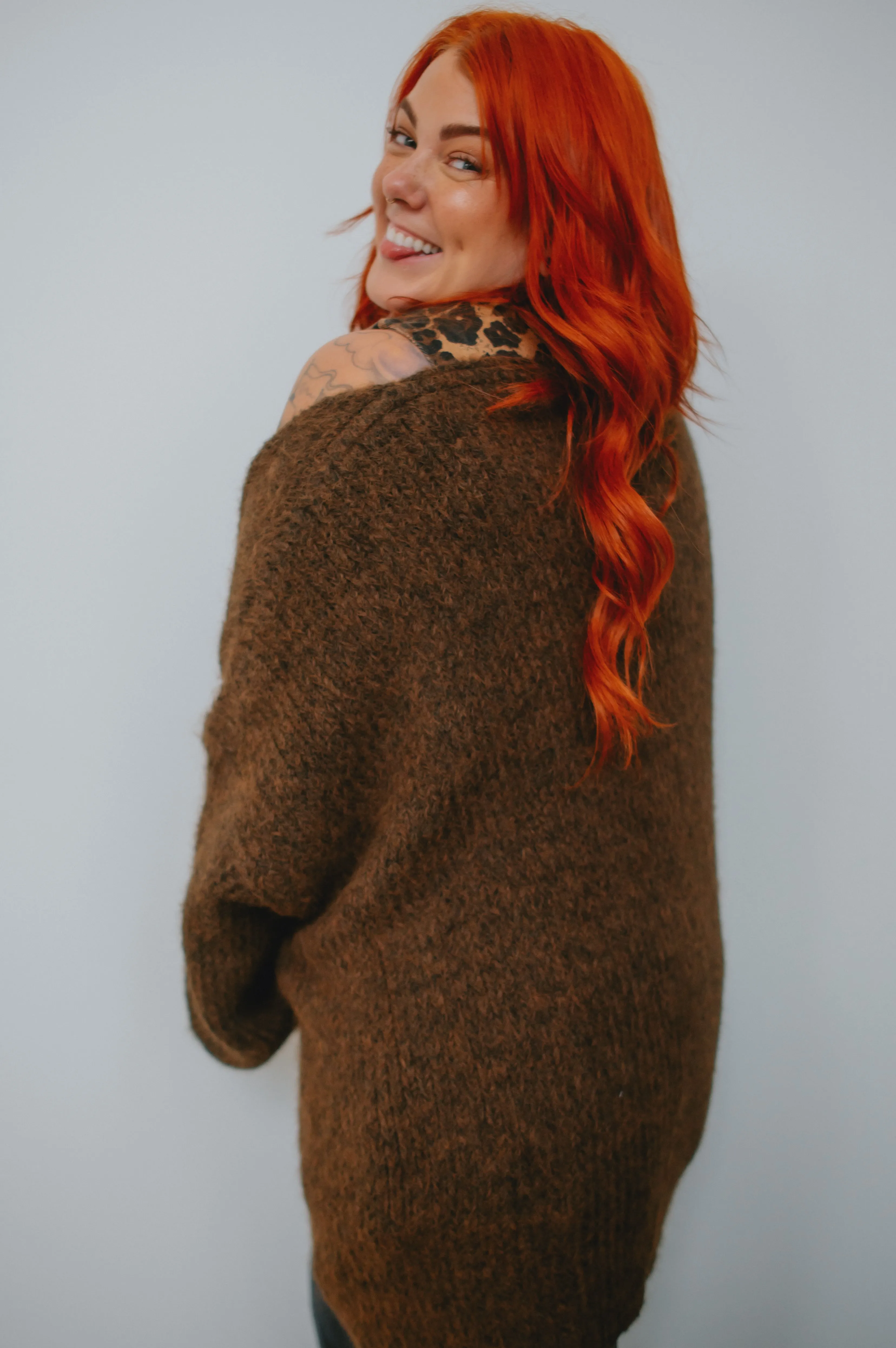 The Marlowe Cardigan x Cutcake - Espresso