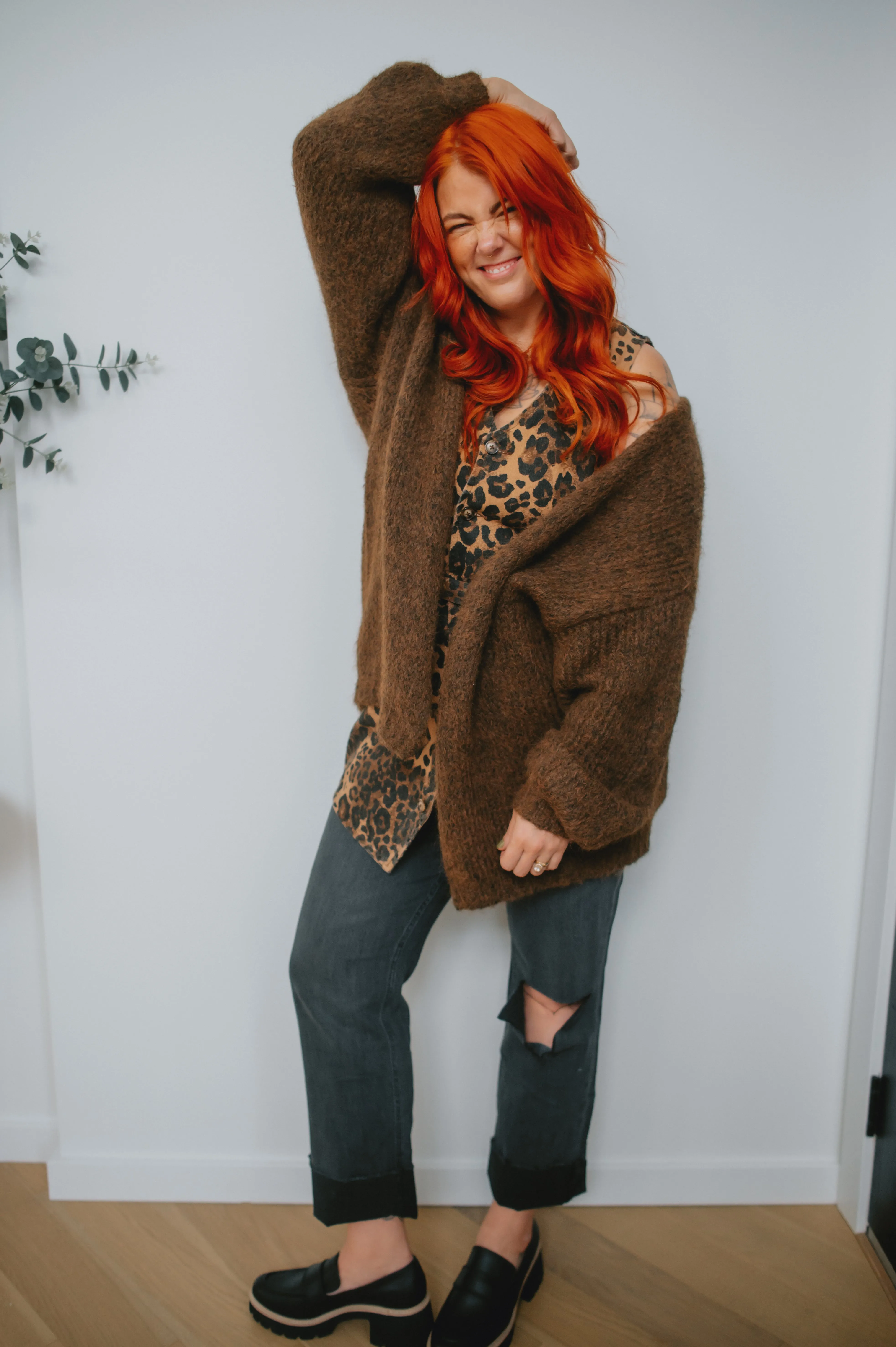 The Marlowe Cardigan x Cutcake - Espresso