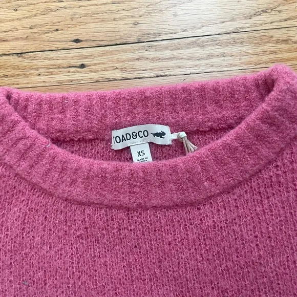 Toad&amp;Co Cotati Dolman Sweater in Pink, Women’s Size XS, NWT