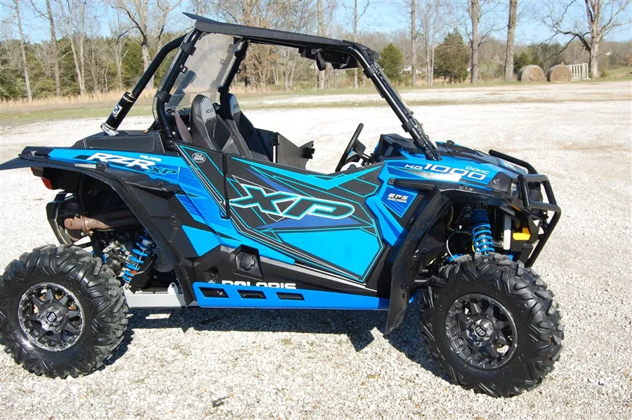 Trail Armor Polaris RZR S 900, RZR S 900 EPS, RZR 900, RZR 900 EPS TRAIL, RZR 900 XC and RZR S 1000 Full Skids with Slider Nerfs or Trimmed for Polaris Kick Out Steel Rock Sliders