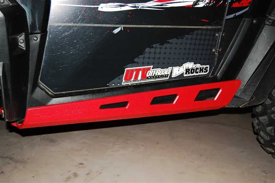 Trail Armor Polaris RZR S 900, RZR S 900 EPS, RZR 900, RZR 900 EPS TRAIL, RZR 900 XC and RZR S 1000 Full Skids with Slider Nerfs or Trimmed for Polaris Kick Out Steel Rock Sliders