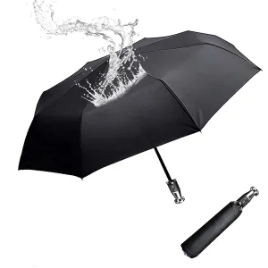 Umbrella for All Cars, 10 Ribs Umbrella Windproof Automatic Folding Umbrella, One-handed use, Rain and Sun Protection, Car Accessories TS13993