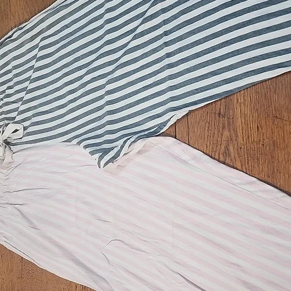 Victoria Secret Candy Stripe Pajama Set EUC XL