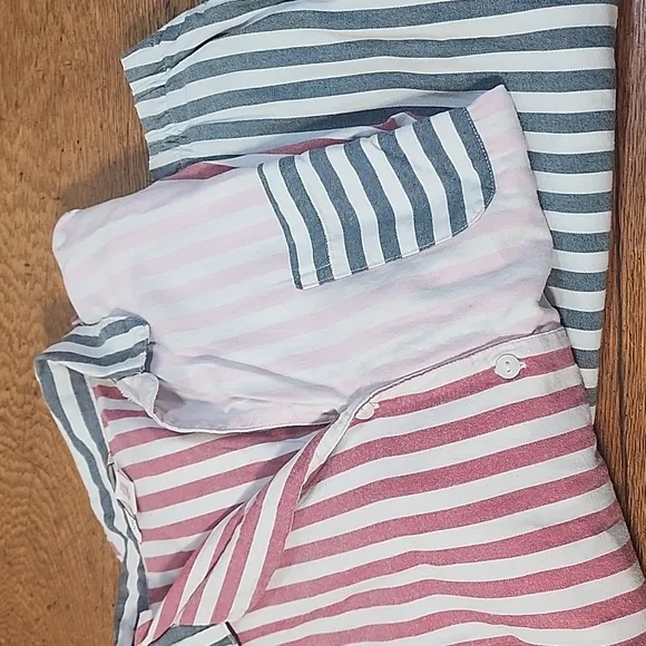 Victoria Secret Candy Stripe Pajama Set EUC XL