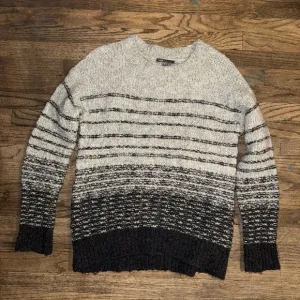 Vince XS Gray &amp; Black Gradient Sweater - Cozy Winter Wardrobe Essential