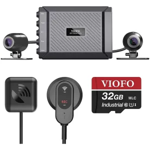 VIOFO 1080P MOTORCYCLE DASHCAM DUAL CHANNEL F/R WIFI   GPS