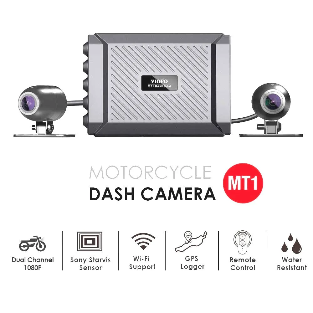 VIOFO 1080P MOTORCYCLE DASHCAM DUAL CHANNEL F/R WIFI   GPS
