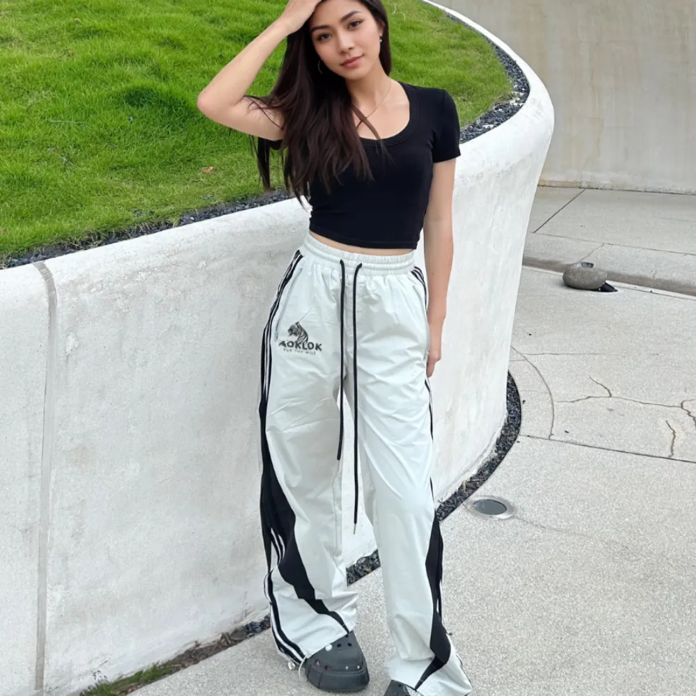 Waterproof Logo Contrast Sweatpants