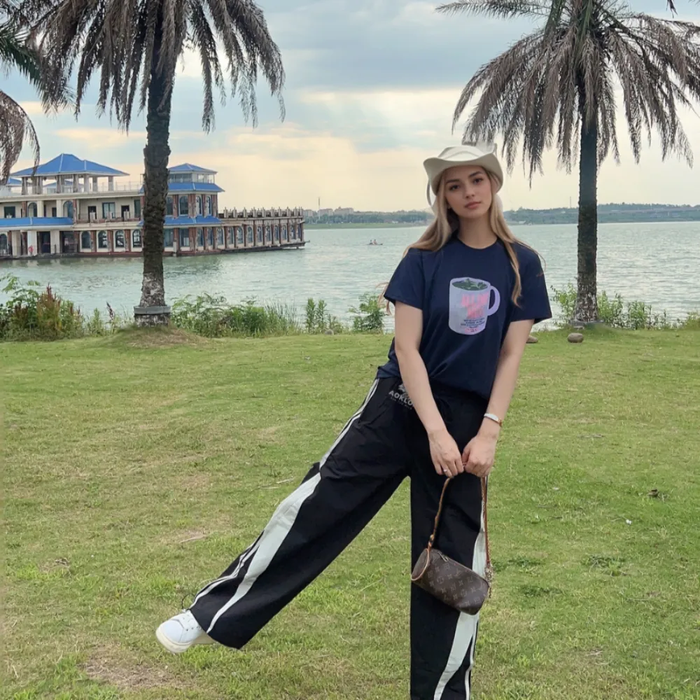 Waterproof Logo Contrast Sweatpants
