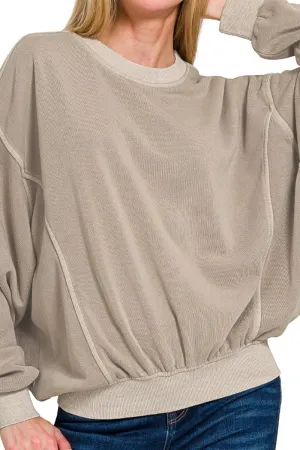 Winter Escape Ash Mocha Fleece Pullover