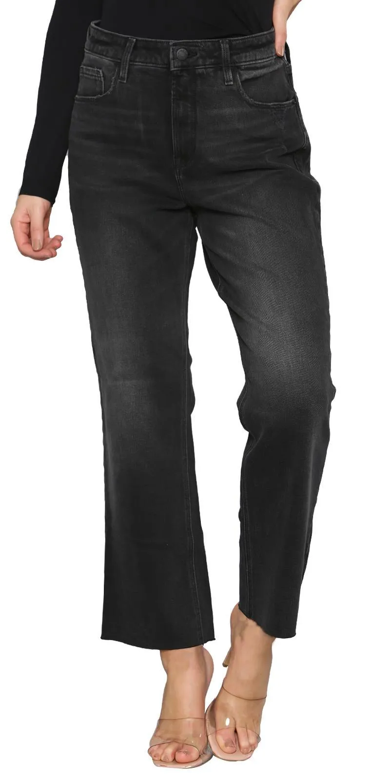 Womens Black Wash Jeans - 0029A