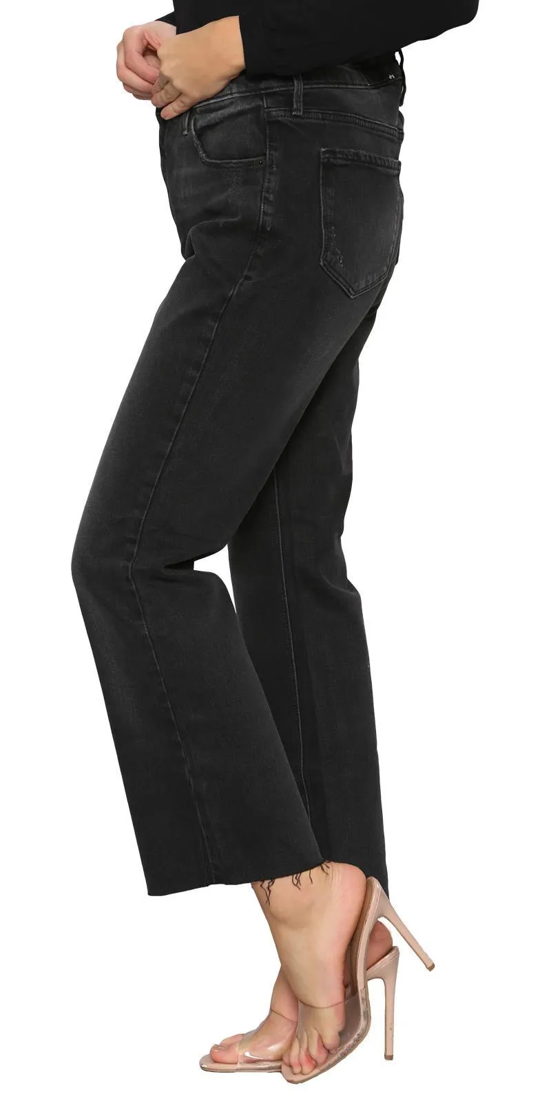 Womens Black Wash Jeans - 0029A