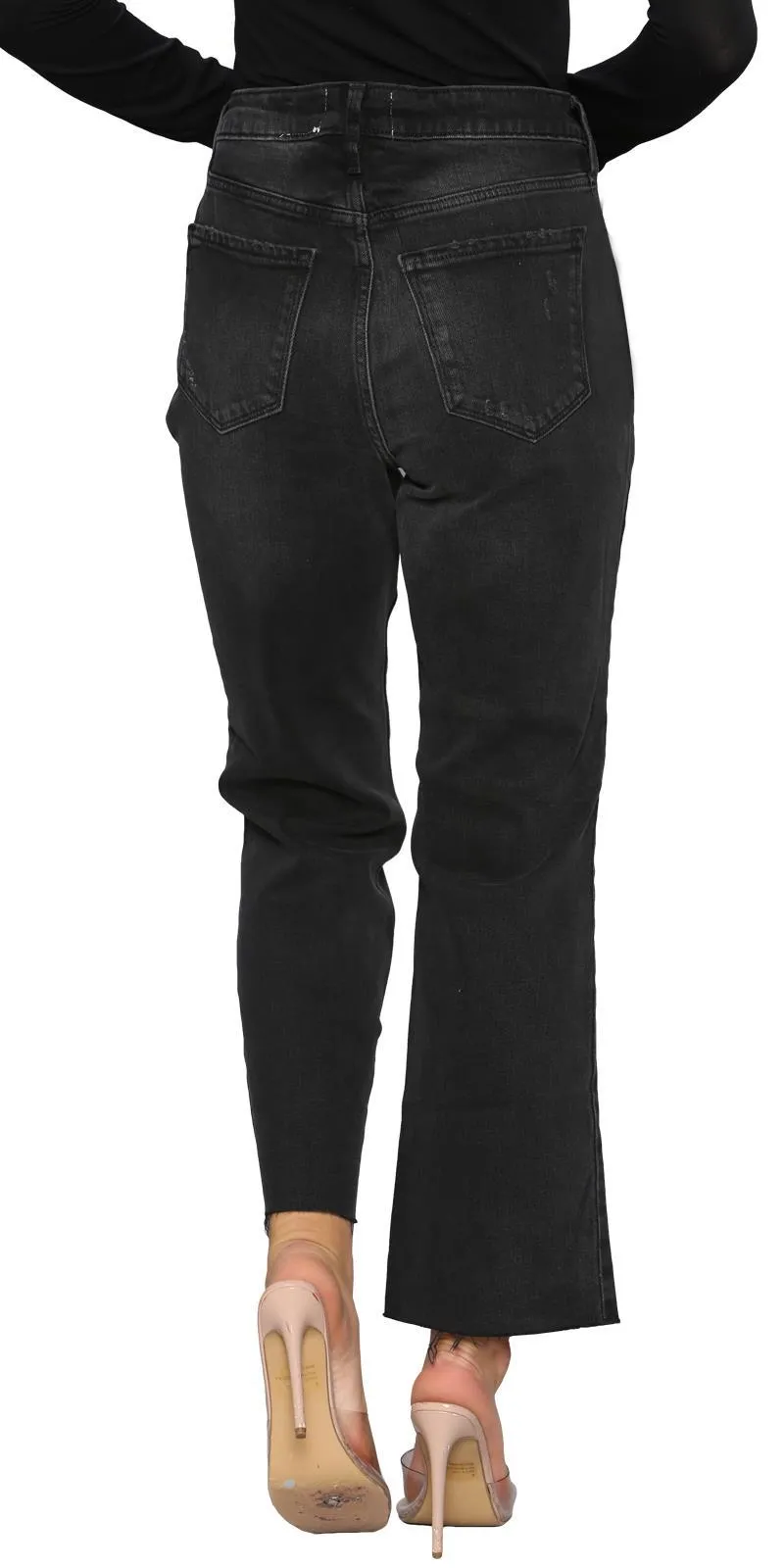 Womens Black Wash Jeans - 0029A