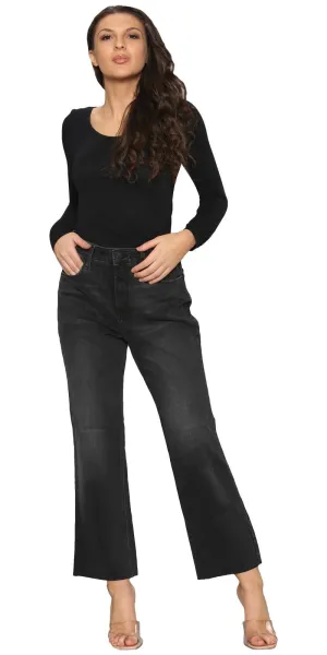 Womens Black Wash Jeans - 0029A