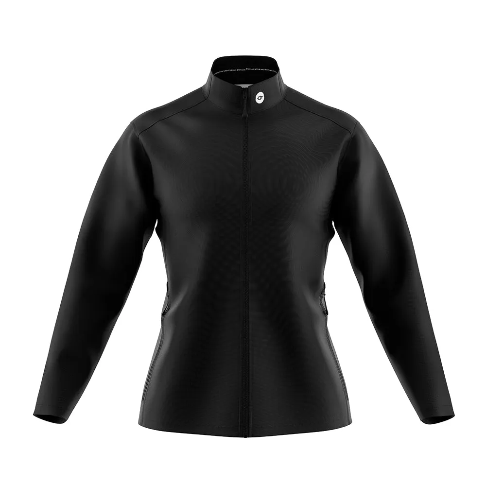 Womens Pack Up Black Wind Water Resistant Cycling Jacket