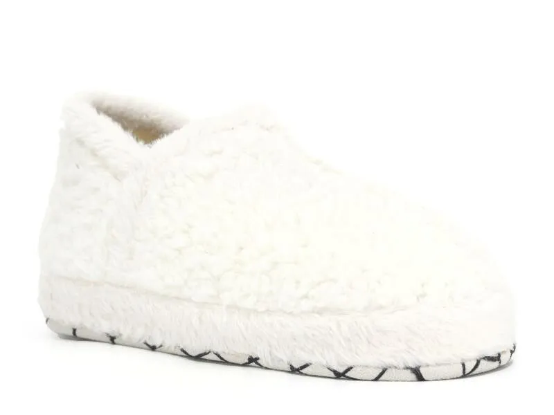 Women's Plush Winter Slippers Home Boots Fluffy 36-40 WHITE