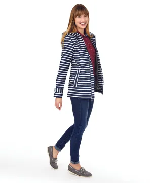 Women's Striped Charles River Rain Jacket