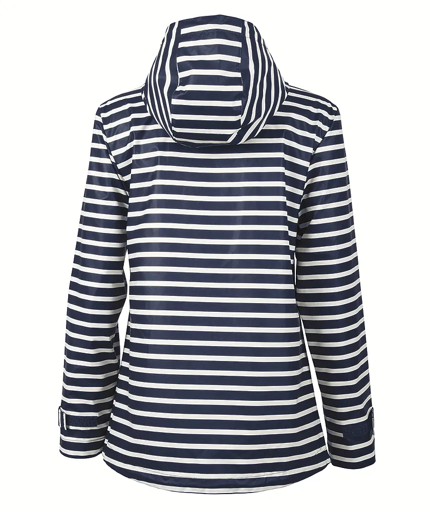 Women's Striped Charles River Rain Jacket