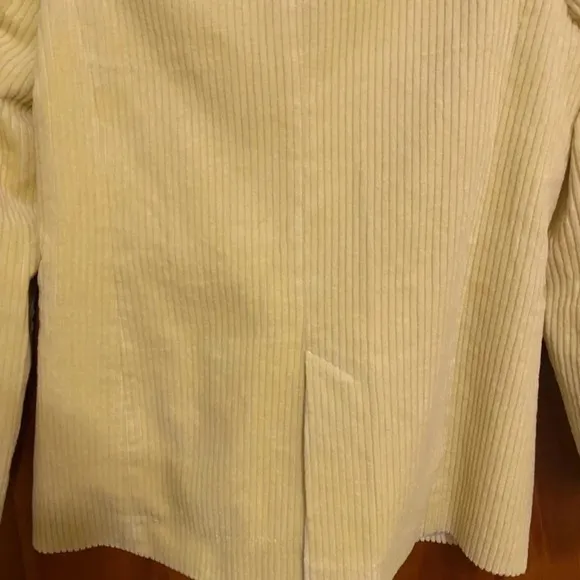 ZARA CORDUROY YELLOW DOUBLE BREASTED JACKET/BLAZER