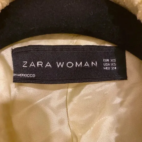ZARA CORDUROY YELLOW DOUBLE BREASTED JACKET/BLAZER