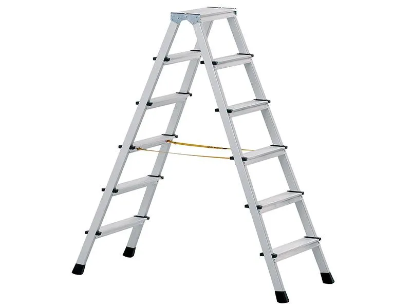 Zarges Anodised Double Sided Steps Open 1.91M 2 X 8 Rungs